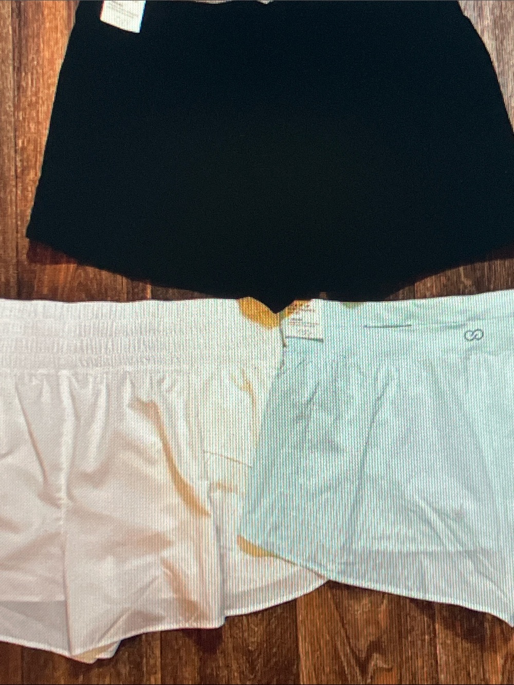 CALIA by Carrie Underwood Black, White & Light Blue Athletic Shorts Trio